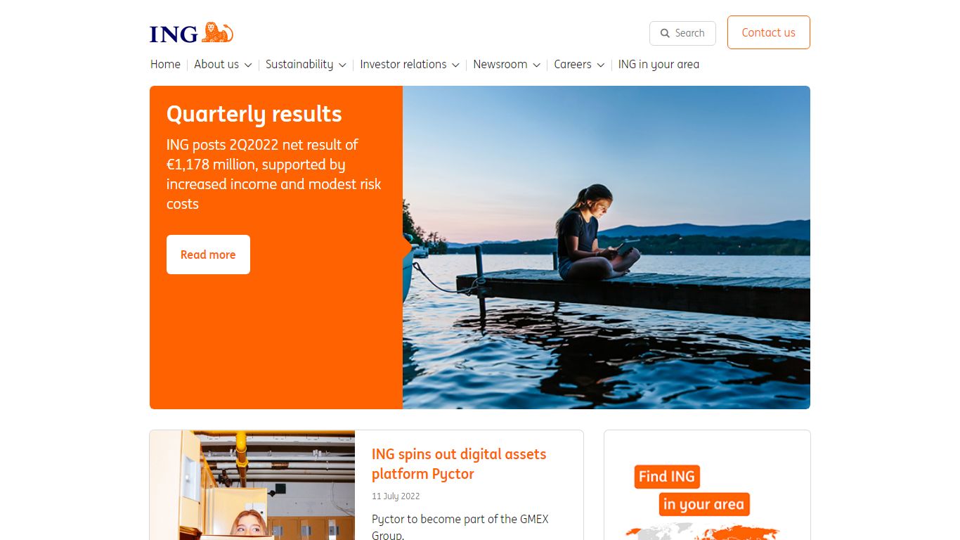 ING global company website | ING